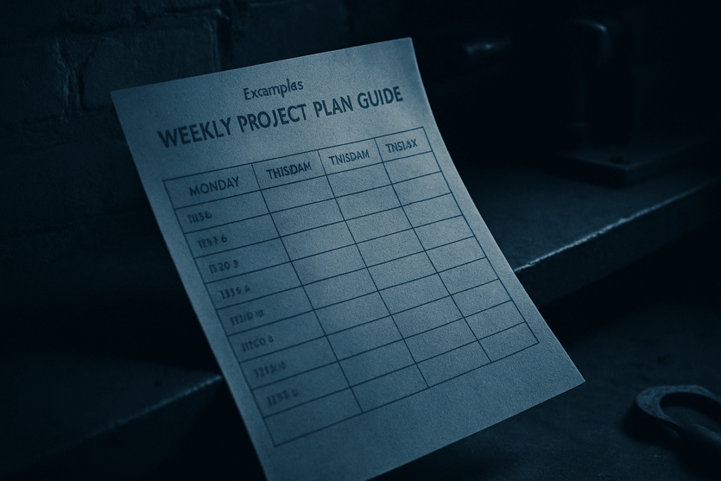 Weekly Blueprint