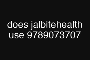 does jalbitehealth use 9789073707