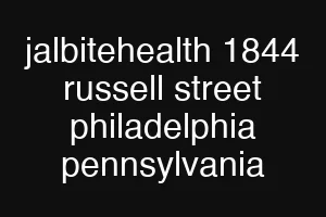 jalbitehealth 1844 russell street philadelphia pennsylvania